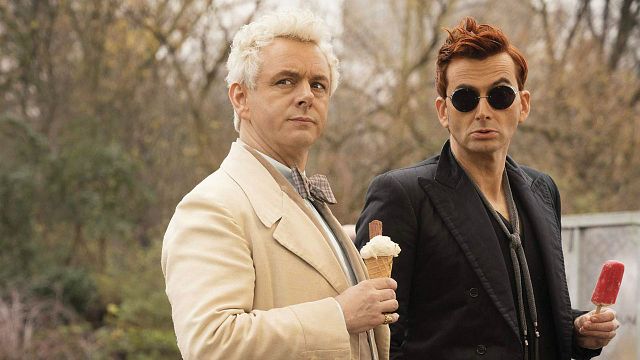 image de la news Good Omens avec David Tennant et Michael Sheen : "Nos personnages ne l'admettraient jamais, mais ils sont totalement amoureux l'un de l'autre !"