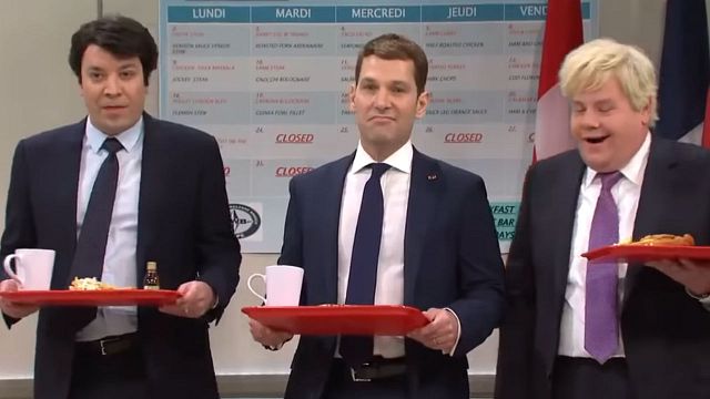 image de la news Paul Rudd parodie Emmanuel Macron face à Donald Trump