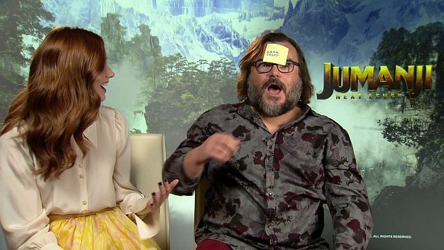 image de la news Jumanji : on a joué au jeu du post-it avec Karen Gillan et Jack Black