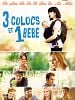 poster de 3 colocs et 1 bébé