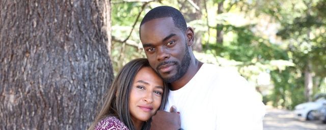 Narcisse Mame aux côtés de Léonie Simaga dans Je te promets.