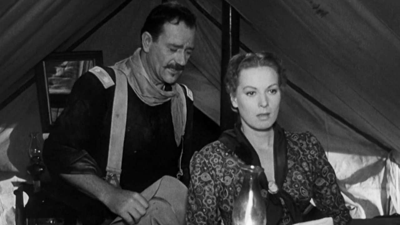 Maureen O'Hara et John Wayne dans 