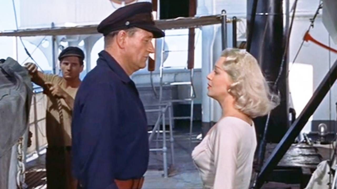 John Wayne and Lana Turner