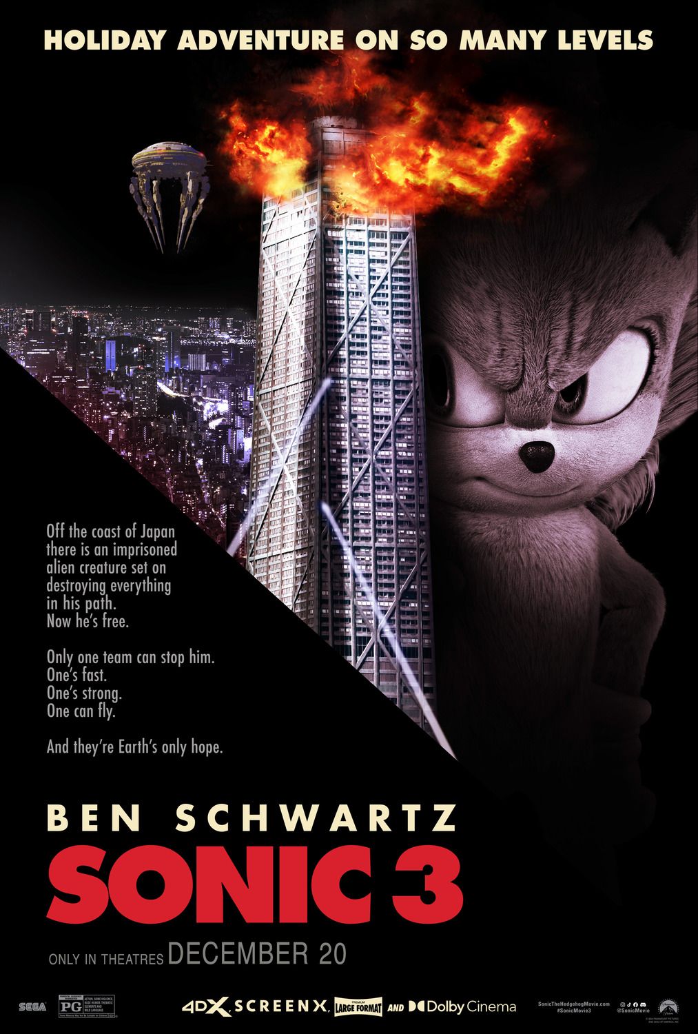 Affiche du film Sonic 3 le film Photo 8 sur 56 AlloCiné