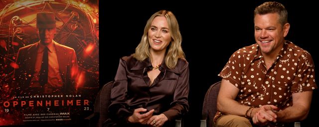 Emily Blunt et Matt Damon à notre micro