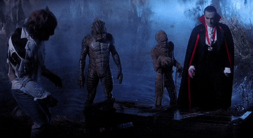 Dracula and the others come across the coffin of Frankenstein's creature