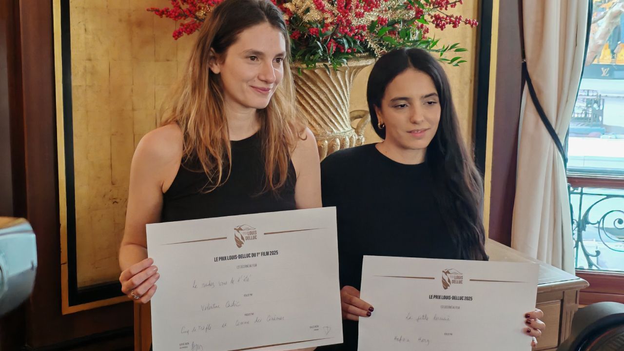 Valentine Cadic et Hafsia Herzi à la cérémonie du Prix Louis-Delluc.
