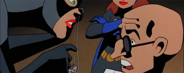 Le Chimiste, interrogé par Catwoman et Batgirl