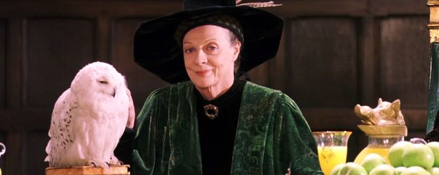 Le professeur McGonagall incarnée par Maggie Smith