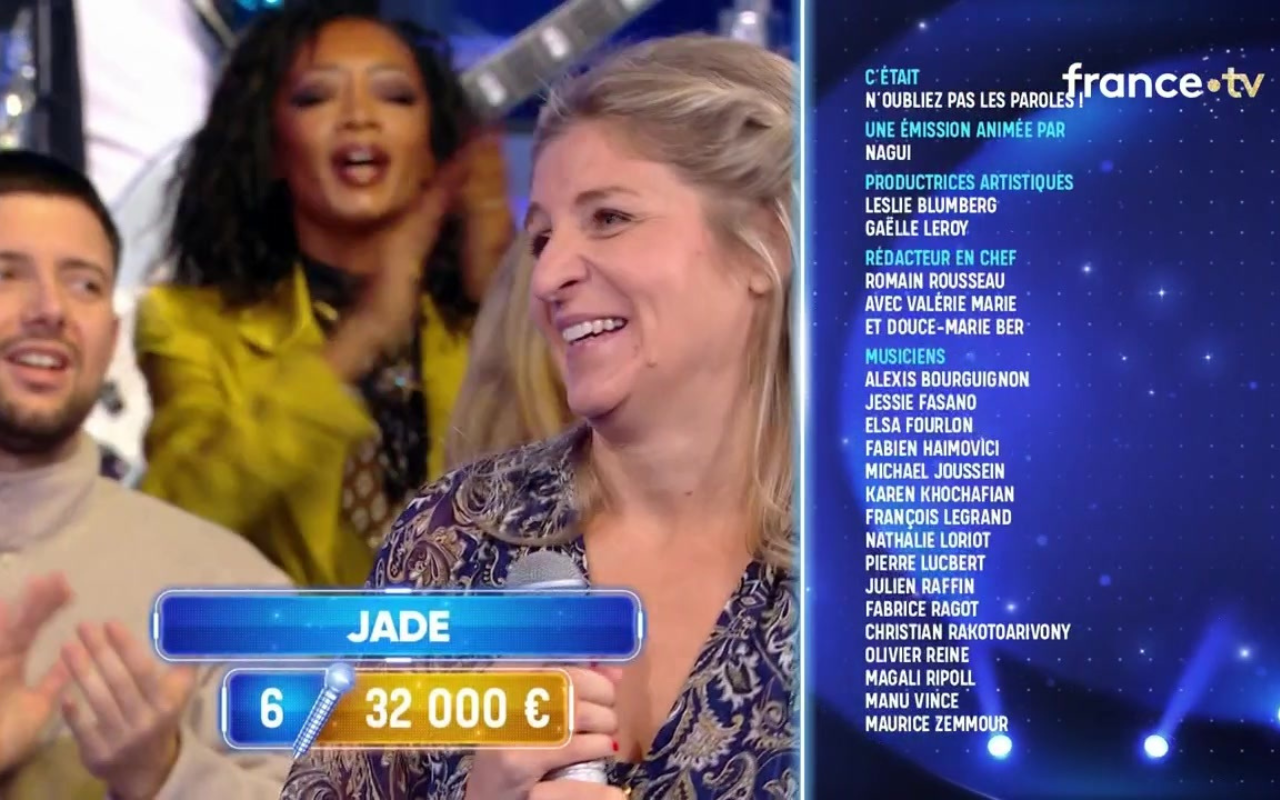 Jade franchit la barre des 30 000 euros !