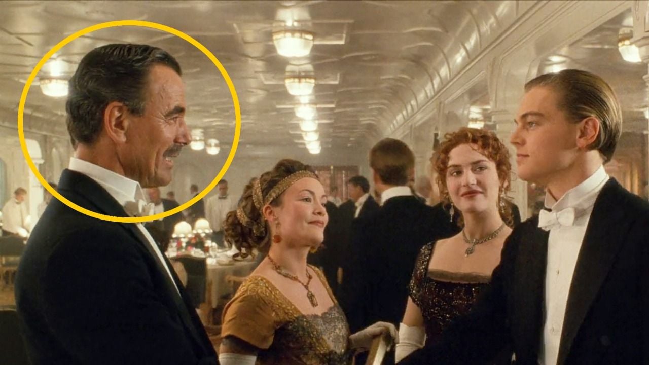 It only appears for a few seconds in the Titanic! But notice who this actor is?