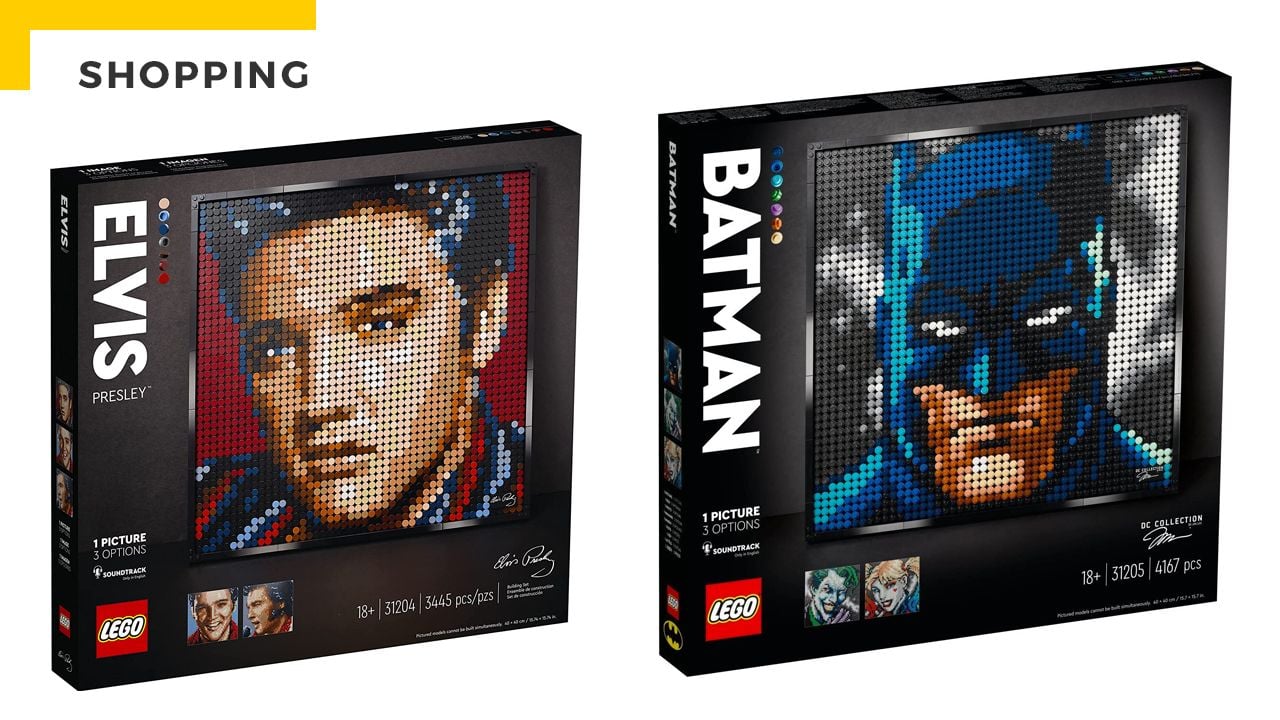 Batman and Elvis: Discover the LEGO Wall Art set for display!
