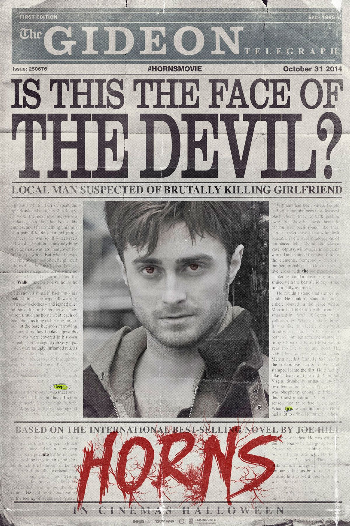 Affiche du film Horns Photo 62 sur 62 AlloCiné