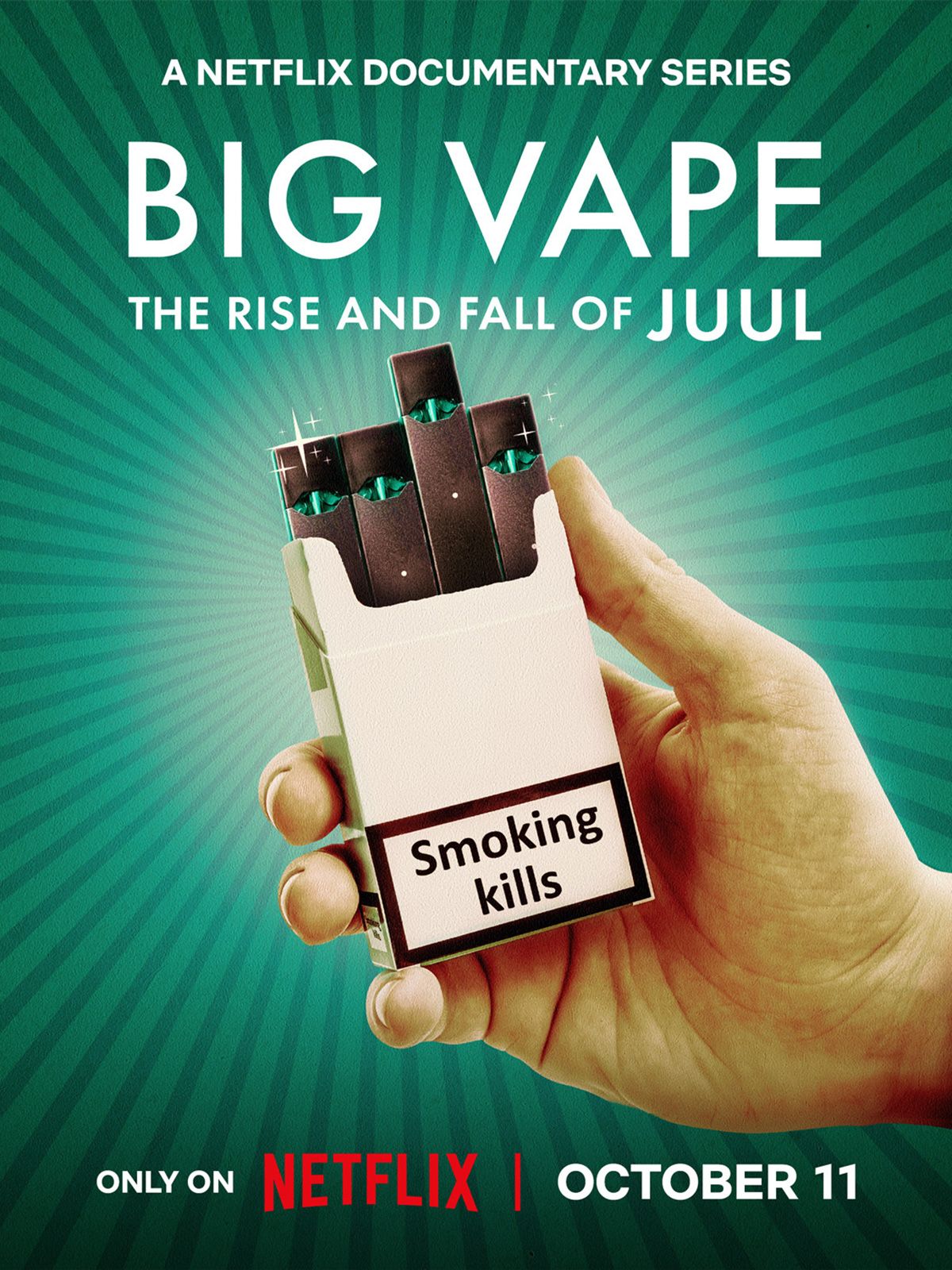Poster Big Vape : La chute de Juul, gant de l'e-cigarette - Affiche 1 sur  1 - AlloCin