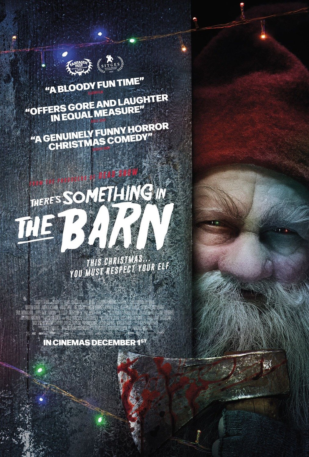 affiche THERE'S SOMETHING IN THE BARN