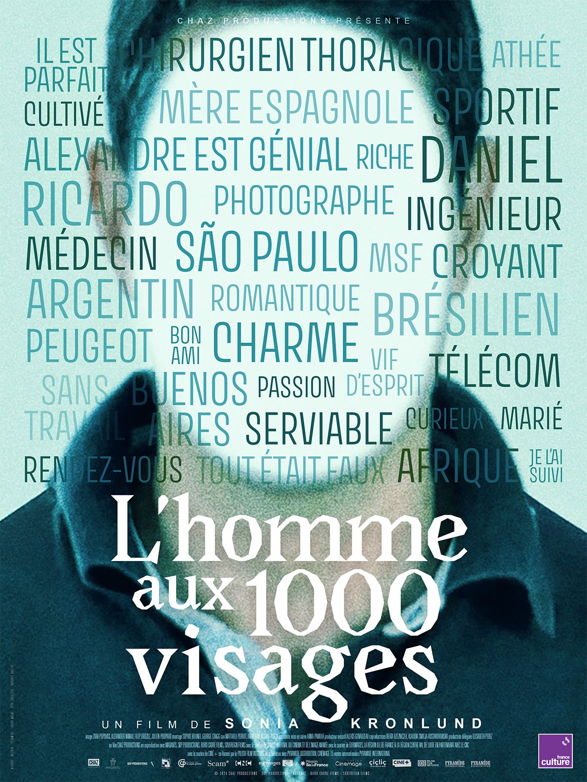 Affiche film L'HOMME AUX MILLE VISAGES