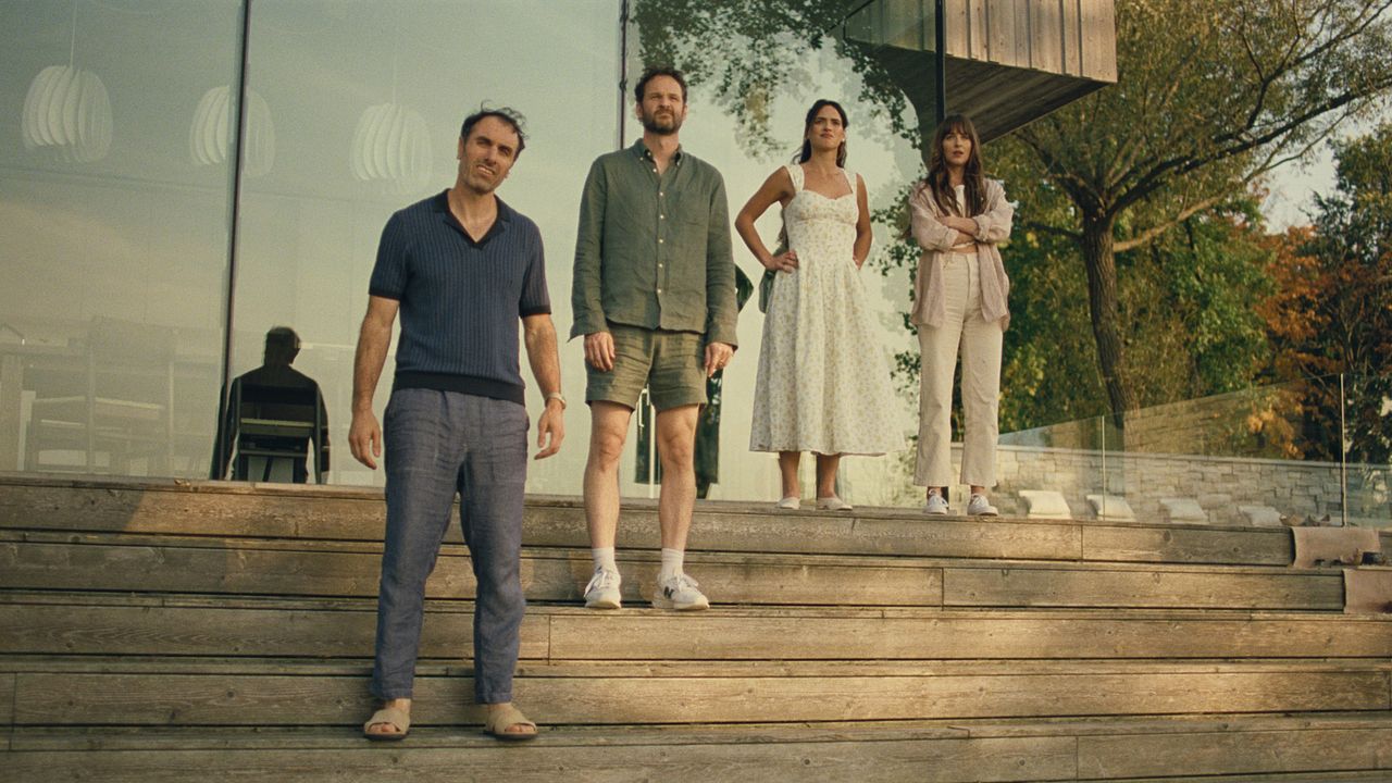 Libre échange : Photo Adria Arjona, Dakota Johnson, Michael Angelo Covino, Kyle Marvin