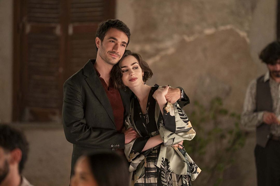 Photo Lily Collins, Eugenio Franceschini
