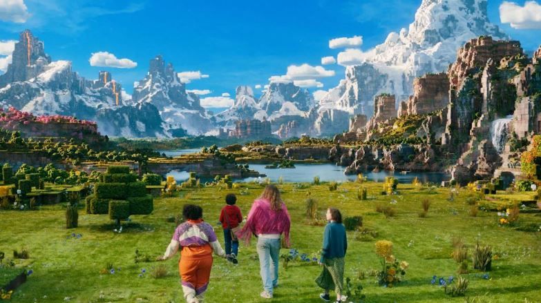 Minecraft, Le Film : Photo Jason Momoa, Danielle Brooks, Sebastian Eugene Hansen, Emma Myers