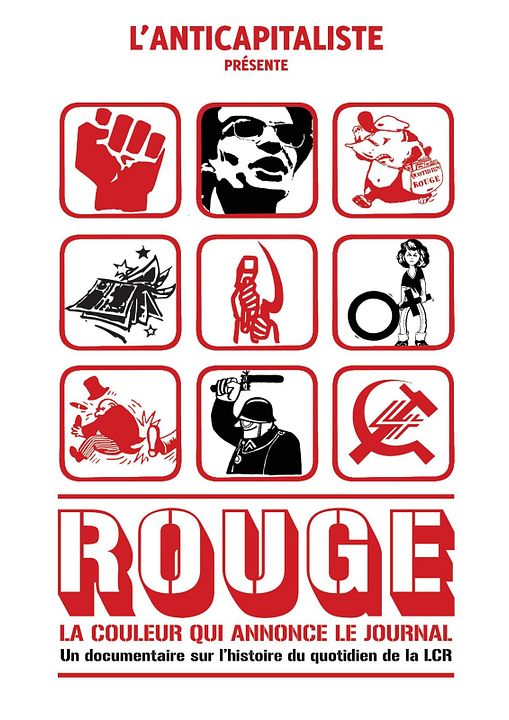 Rouge, la couleur qui annonce le journal : Affiche