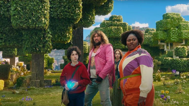 Minecraft, Le Film : Photo Jason Momoa, Danielle Brooks, Sebastian Eugene Hansen, Emma Myers