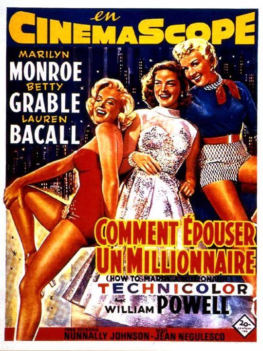 Comment épouser un millionnaire : Affiche Betty Grable, Jean Negulesco