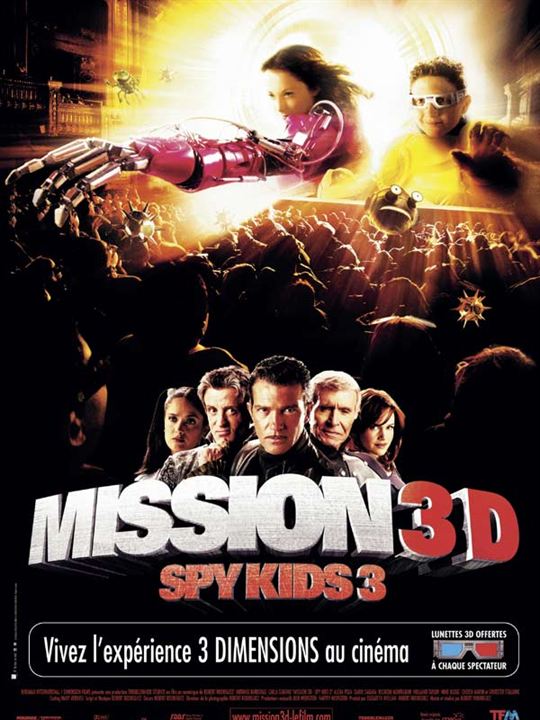 Mission 3D Spy kids 3 : Affiche