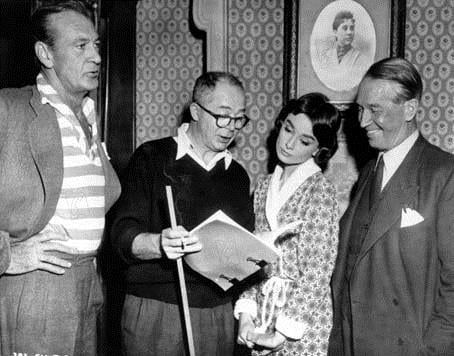 Ariane : Photo Audrey Hepburn, Maurice Chevalier, Billy Wilder, Gary Cooper