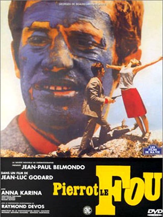 Pierrot le Fou : Affiche Jean-Luc Godard