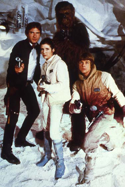 Star Wars : Episode V - L'Empire contre-attaque : Photo Peter Mayhew, Irvin Kershner, Mark Hamill, Harrison Ford, Carrie Fisher
