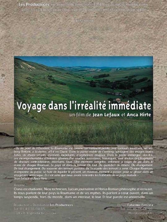 Voyage dans l'irréalité immédiate : Affiche Anca Hirte, Jean Lefaux