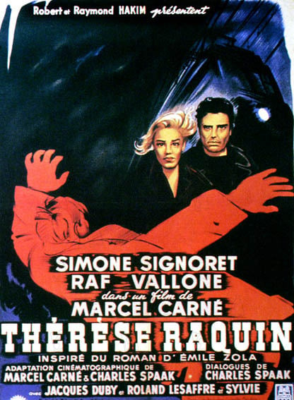 Thérèse Raquin : Affiche Simone Signoret, Raf Vallone