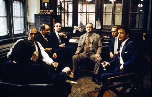 Le Parrain : Photo James Caan, Francis Ford Coppola, Robert Duvall, Marlon Brando