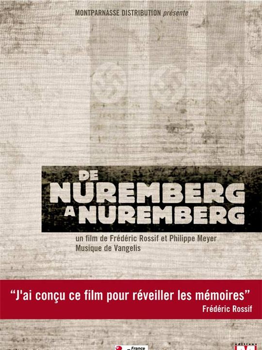 De Nuremberg à Nuremberg : Affiche Frédéric Rossif