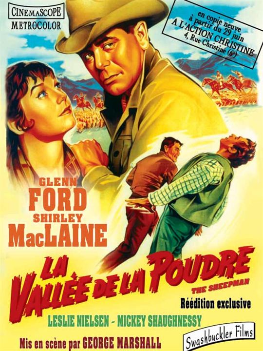 La Vallée de la poudre : Affiche George Marshall, Glenn Ford
