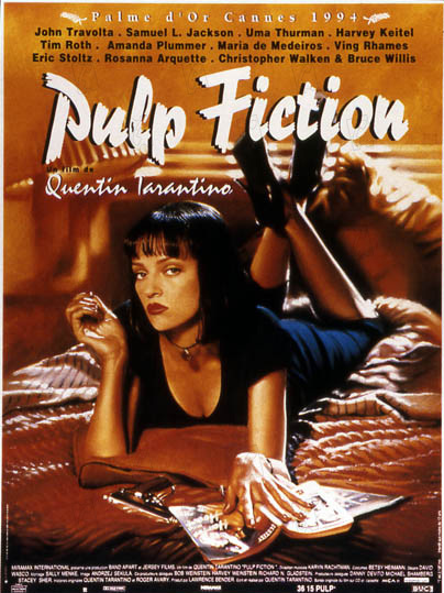 Pulp Fiction : Affiche Bruce Willis, Samuel L. Jackson, John Travolta