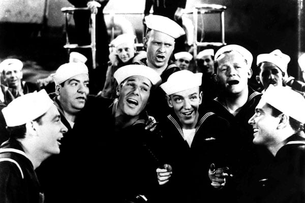 En suivant la flotte : Photo Fred Astaire, Mark Sandrich, Randolph Scott