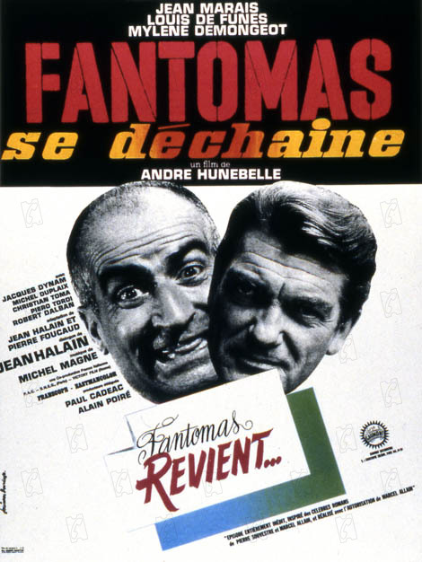 Fantômas se déchaîne : Affiche André Hunebelle