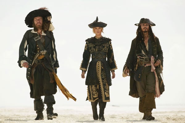 Pirates des Caraïbes : Jusqu'au Bout du Monde : Photo Johnny Depp, Geoffrey Rush, Keira Knightley