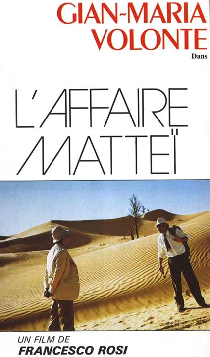 L'Affaire Mattei : Affiche