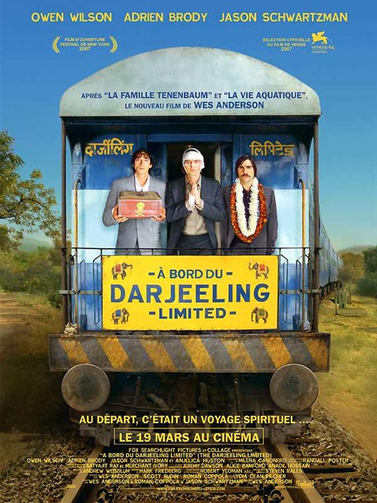 A bord du Darjeeling Limited : Affiche Jason Schwartzman