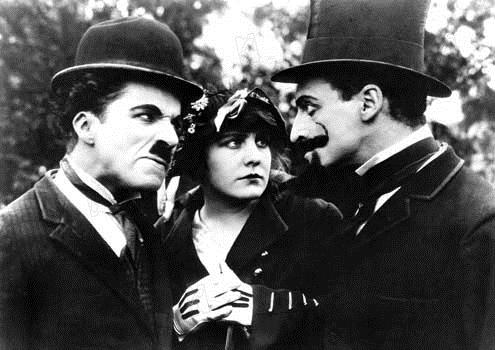 Charlot veut se marier : Photo Leo White, Charles Chaplin, Edna Purviance