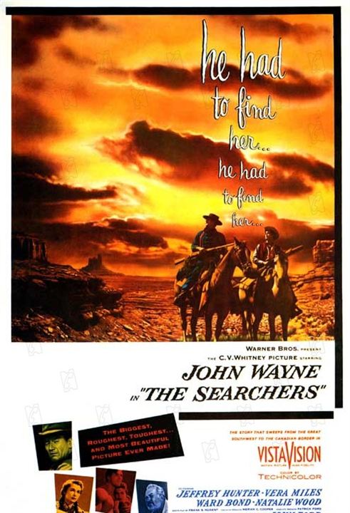 La Prisonnière du désert : Photo John Wayne, Jeffrey Hunter, Natalie Wood, John Ford