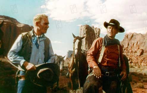 La Prisonnière du désert : Photo John Wayne, Harry Carey Jr., John Ford