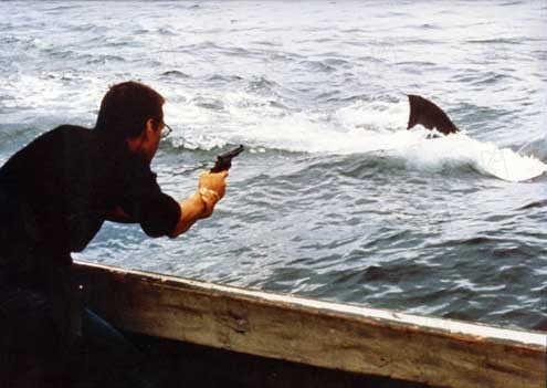 Les Dents de la Mer : Photo Roy Scheider, Steven Spielberg