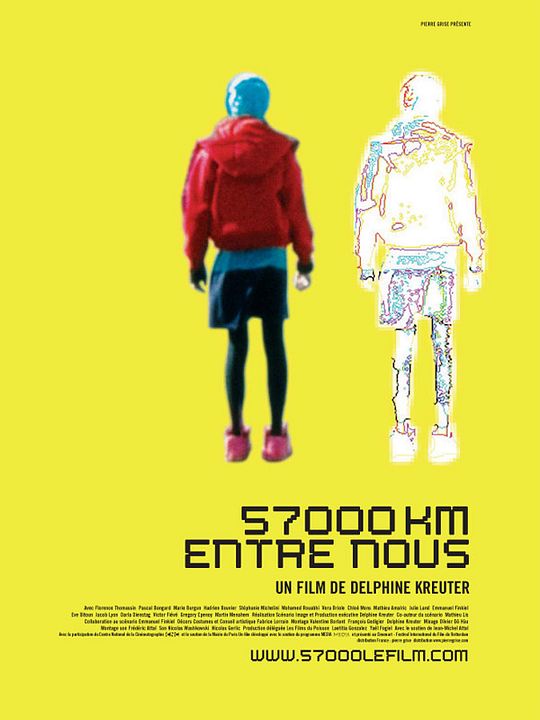 57000 km entre nous : Affiche Delphine Kreuter