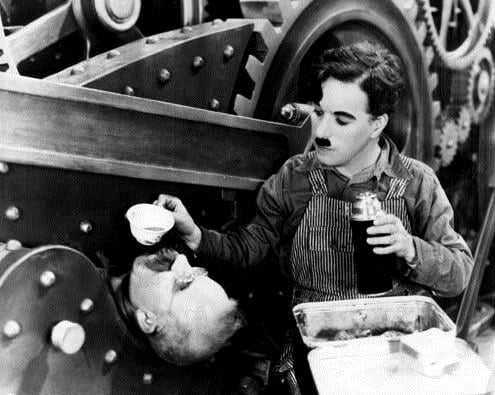 Les Temps modernes : Photo Chester Conklin, Charles Chaplin