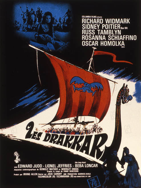 Les Drakkars : Affiche Jack Cardiff