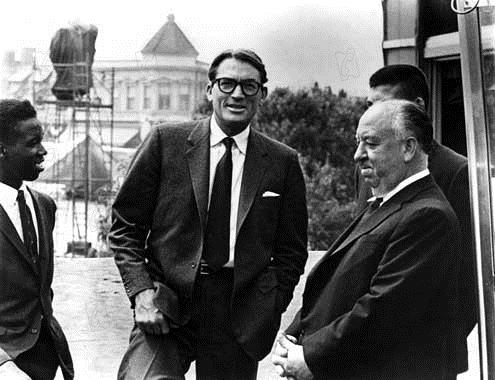 Le Procès Paradine : Photo Gregory Peck, Alfred Hitchcock