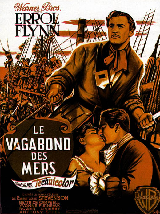 Le Vagabond des mers : Affiche William Keighley, Errol Flynn